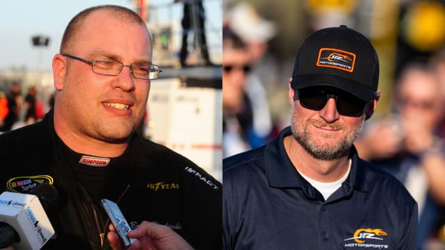 Brian Keselowski (L) and Dale Earnhardt Jr. (R)