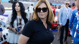 Nov 1, 2025; Avondale, Arizona, USA; NASCAR Xfinity Series team owner Kelley Earnhardt Miller during the Xfinity Series Championship race at Phoenix Raceway.