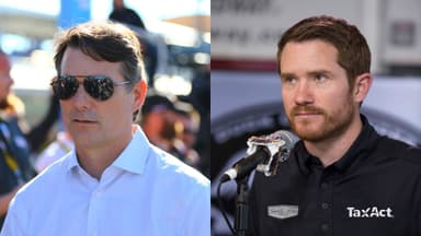 Jeff Gordon (L) and Bryan Vickers (R)