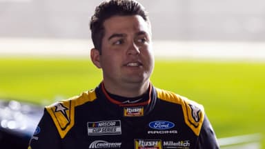 Feb 11, 2026; Daytona Beach, Florida, USA; NASCAR Cup Series driver Noah Gragson (4) during qualifying for the Daytona 500 at Daytona International Speedway