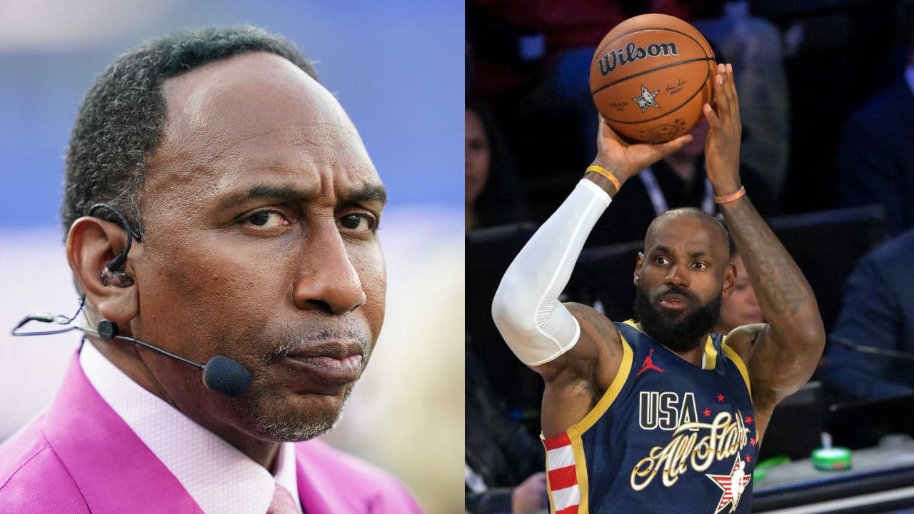 Stephen A. Smith and LeBron James