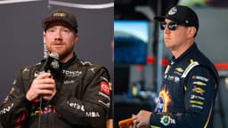 Tyler Reddick (L) and Kyle Busch (R)