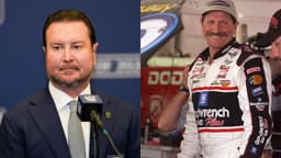 Kurt Busch (L) and Dale Earnhardt (R)
