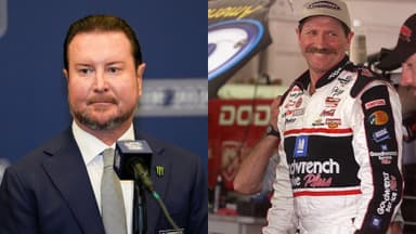 Kurt Busch (L) and Dale Earnhardt (R)