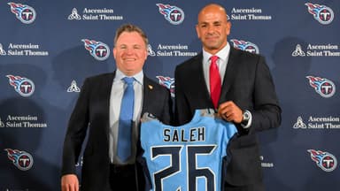 Tennessee Titans GM Mike Borgonzi and Robert Saleh