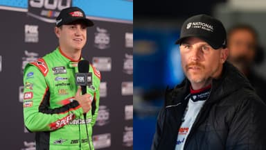 Zane Smith (L) and Denny Hamlin (R)