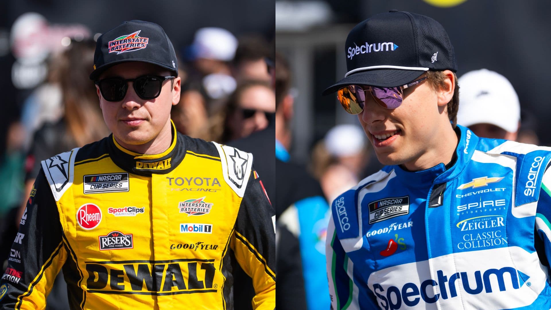 Christopher Bell (L) and Carson Hocevar (R)