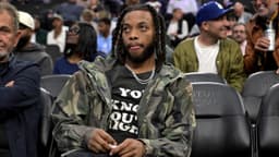 Los Angeles Clippers Darius Garland watches the game against the Cleveland Cavaliers in the second half at Intuit Dome.