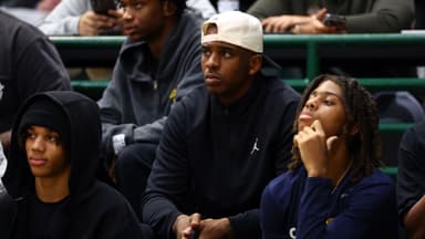 Chris Paul in attendance during the HoopHall West Tournament at Skyline High School.