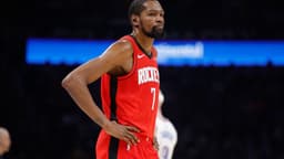 Feb 7, 2026; Oklahoma City, Oklahoma, USA; Houston Rockets forward Kevin Durant (7) walks onto the court after a time out against the Oklahoma City Thunder during the second half at Paycom Center.