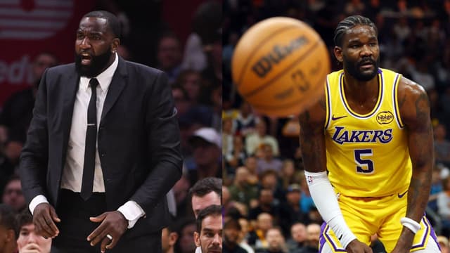 Kendrick Perkins (L), Deandre Ayton (R)