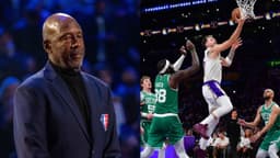 James Worthy (L), Luka Doncic (R)