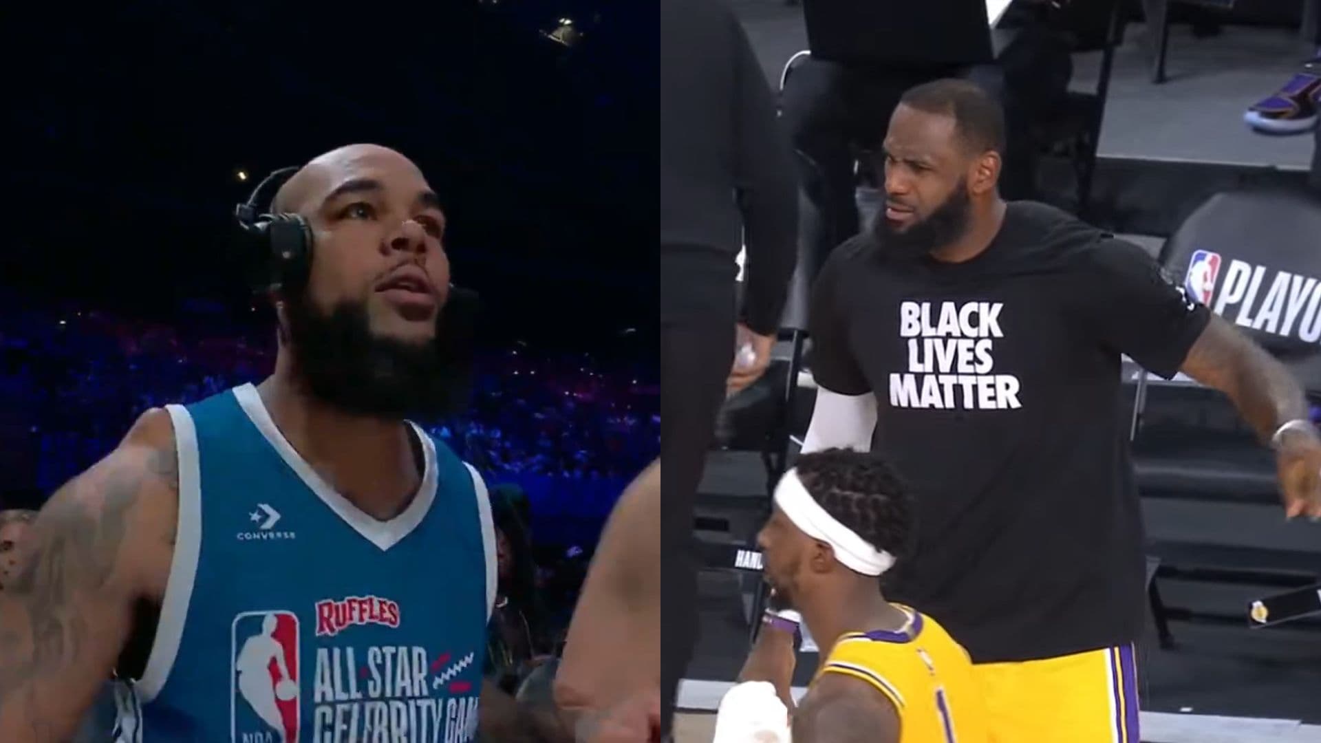 Keenan Allen (L) and LeBron James (R)
