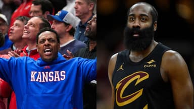Paul Pierce (L), James Harden (R)