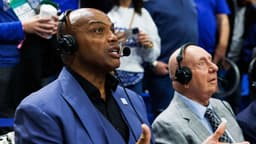 Dec 13, 2025; Lexington, Kentucky, USA; Charles Barkley interviews Kentucky Wildcats forward Mouhamed Dioubate after the game against the Indiana Hoosiers at Rupp Arena at Central Bank Center