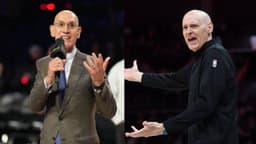 Adam Silver (L), Rick Carlisle (R)