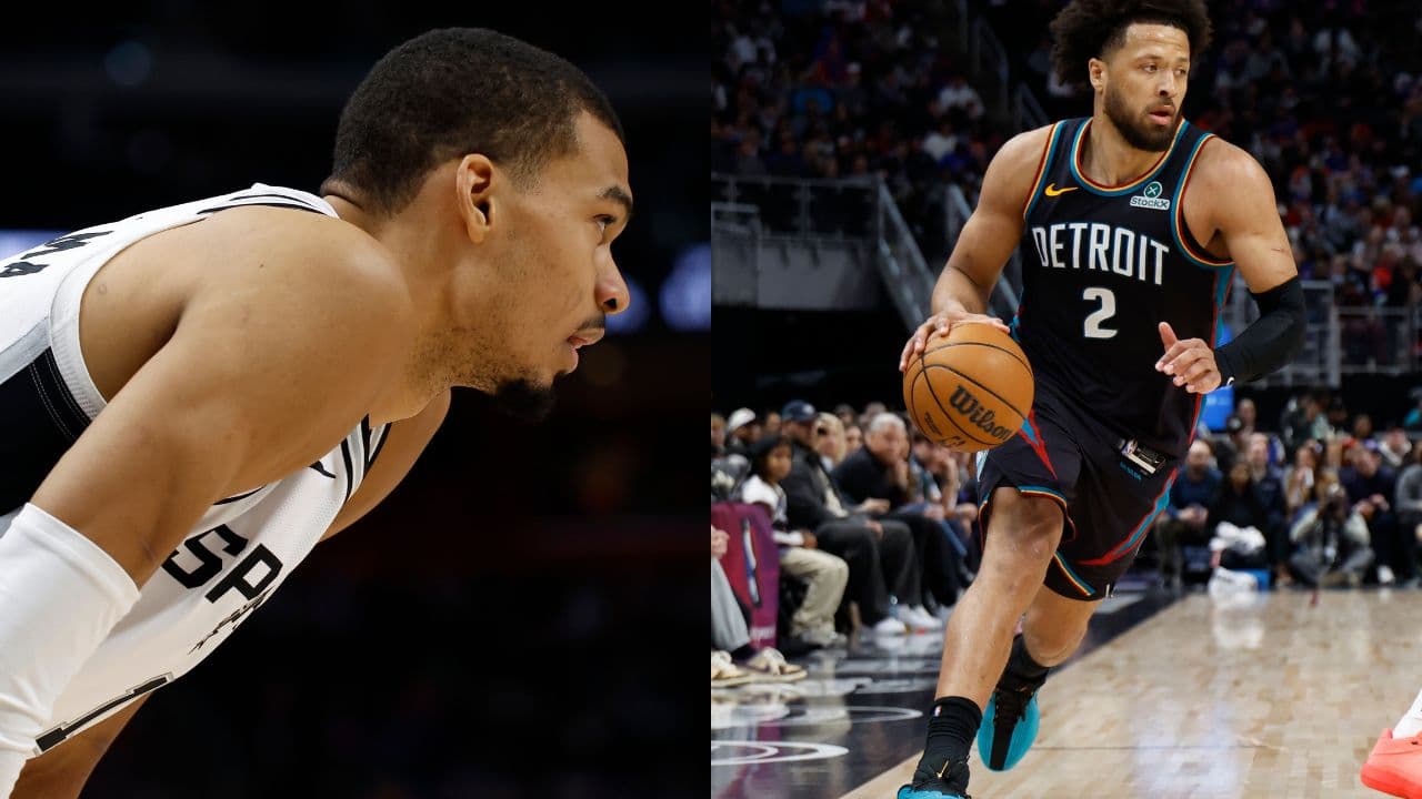 Victor Wembanyama(L) and Cade Cunningham(R)