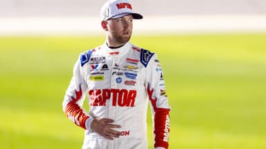 Feb 11, 2026; Daytona Beach, Florida, USA; NASCAR Cup Series driver William Byron (24) during qualifying for the Daytona 500 at Daytona International Speedway.