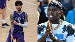 LaMelo Ball(L) and DaBaby(R)