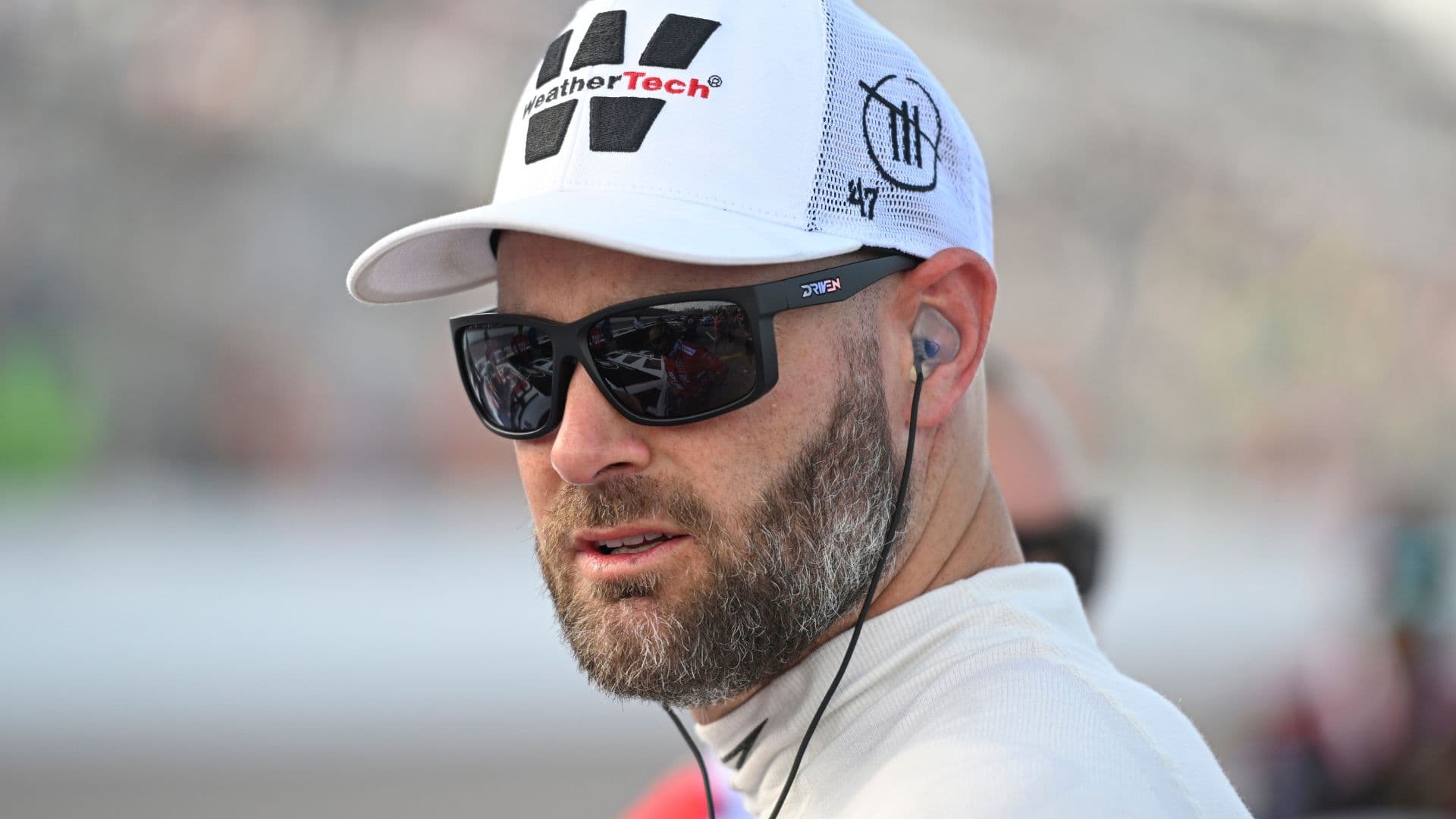 Sep 6, 2025; Madison, Illinois, USA; NASCAR Cup Series driver Shane van Gisbergen (88) looks on during practice and qualifying for the Enjoy Illinois 300 at World Wide Technology Raceway.