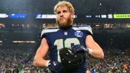 Seattle Seahawks wide receiver Cooper Kupp (10) leaves the field after defeating the Los Angeles Rams in the 2026 NFC Championship Game at Lumen Field.