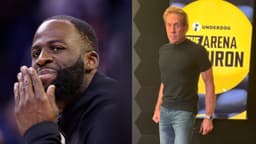 Draymond Green (L), Skip Bayless (R)