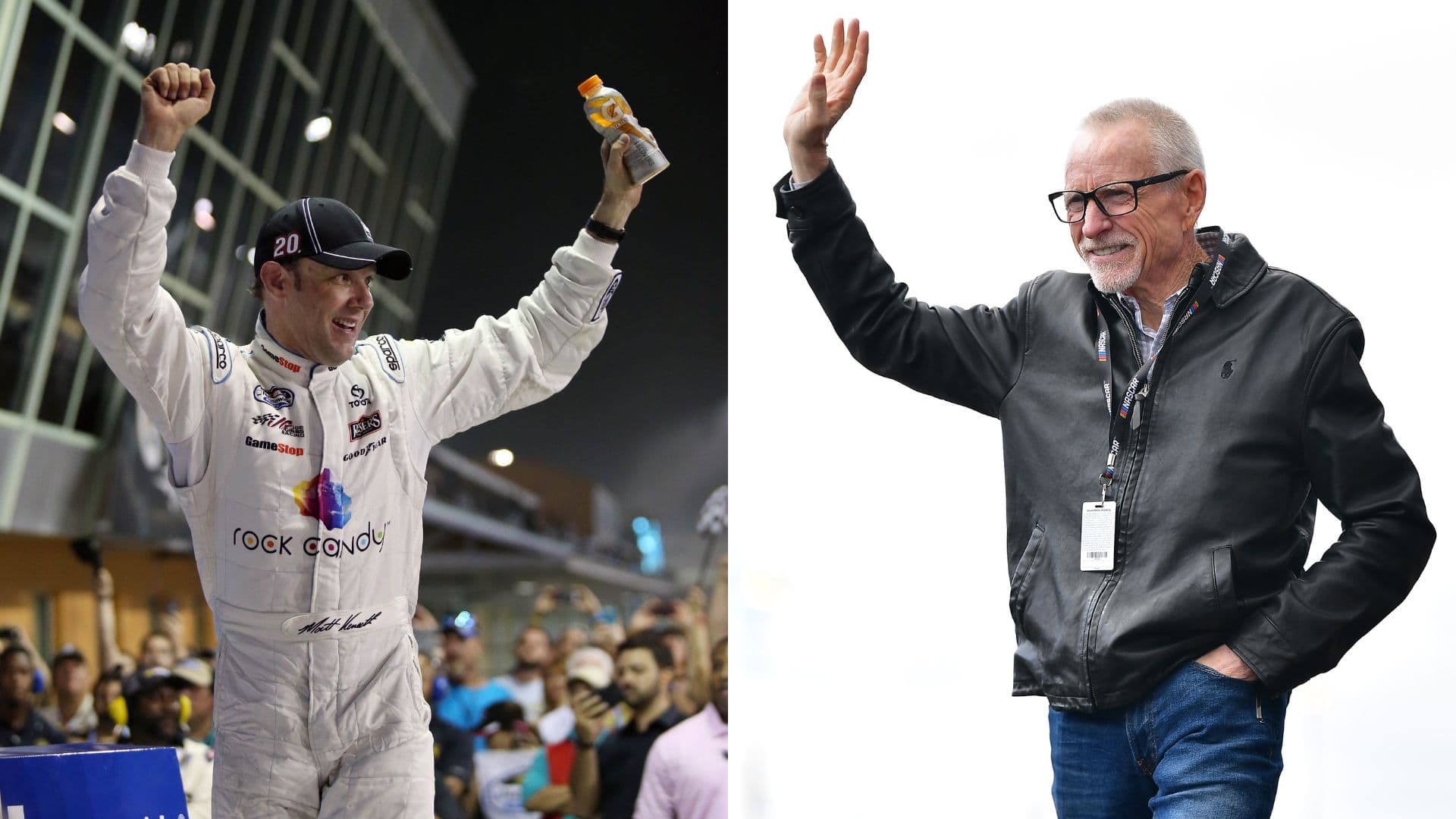 Matt Kenseth (L) and Mark Martin (R)