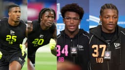 Ohio State players Sonny Styles, Arvell Reese, Caleb Downs, Carnell Tate