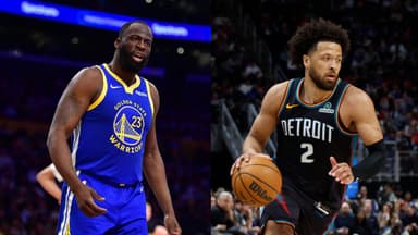 Draymond Green (L), Cade Cunningham (R)