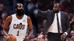 James Harden (L), Kendrick Perkins (R)