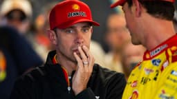 Nov 8, 2024; Avondale, Arizona, USA; Paul Wolfe, crew chief for NASCAR Cup Series driver Joey Logano (22) during practice for the NASCAR Championship race at Phoenix Raceway.