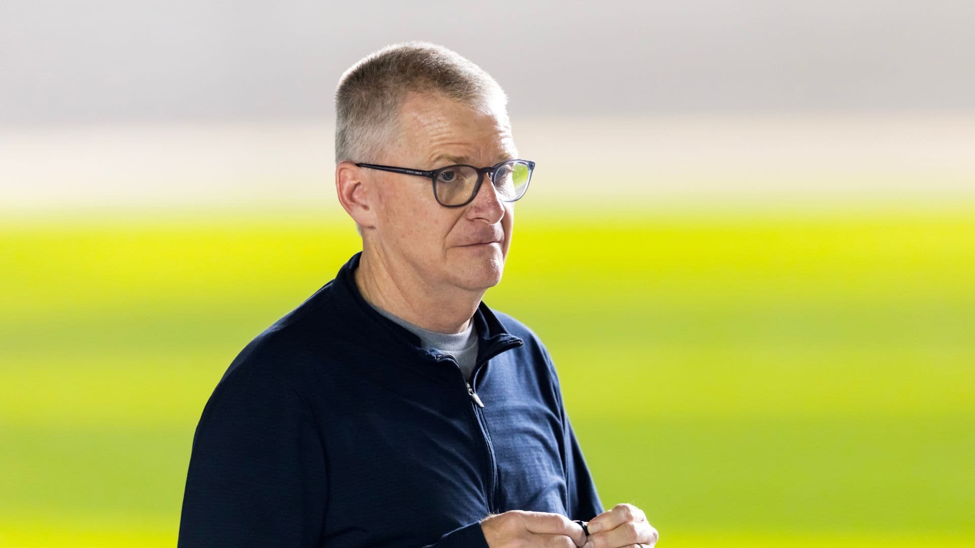 Feb 12, 2025; Daytona Beach, Florida, USA; Former NASCAR Cup Series driver Jeff Burton during qualifying for the Daytona 500 at Daytona International Speedway