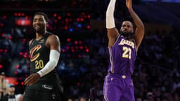 Donovan Mitchell (L), LeBron James (R)