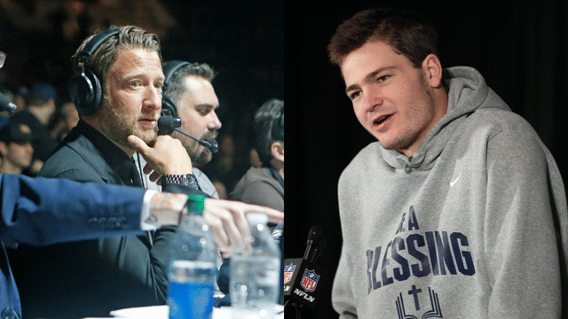 Dave portnoy (left), Drake Maye (right)