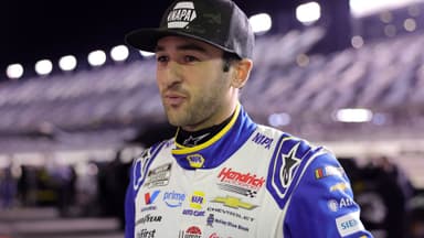 Feb 11, 2026; Daytona Beach, Florida, USA; NASCAR Cup Series driver Chase Elliott (9) during qualifying for the Daytona 500 at Daytona International Speedway