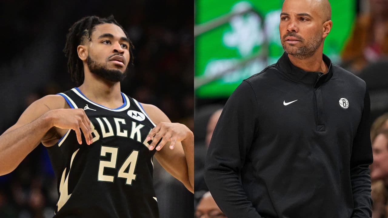 Cam Thomas(L) and Jordi Fernandez(R)