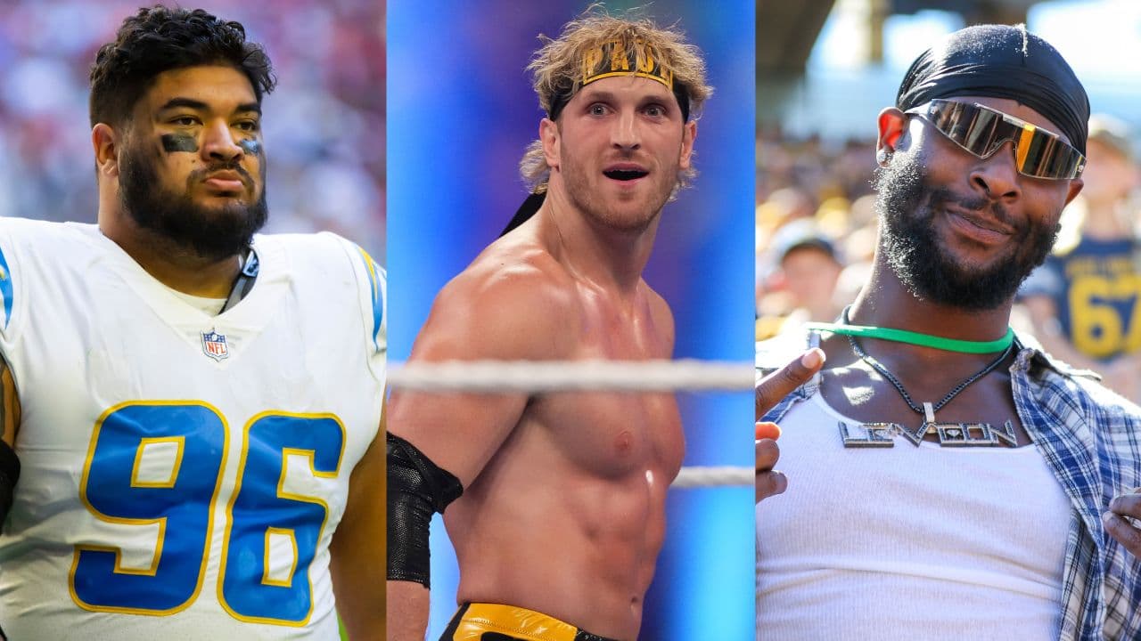 Breiden Fehoko, Logan Paul and Le'Veon Bell