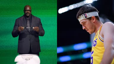 Shaquille O'Neal(L) and Austin Reaves(R)