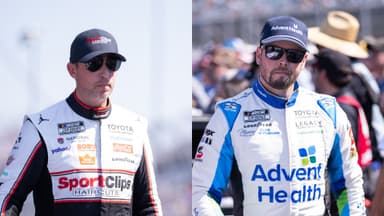 Denny Hamlin (L) and Erik Jones (R)