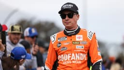Oct 26, 2025; Martinsville, Virginia, USA; NASCAR Cup Series driver Christopher Bell (20) before the Xfinity 500 at Martinsville Speedway.