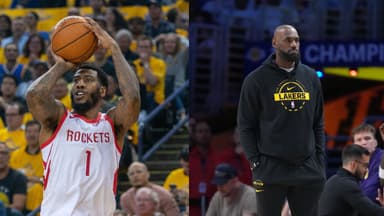 Iman Shumpert (L), LeBron James (R)