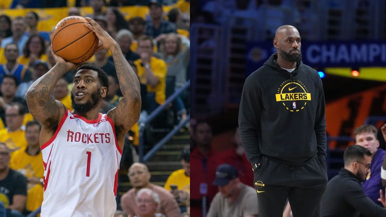 Iman Shumpert (L), LeBron James (R)