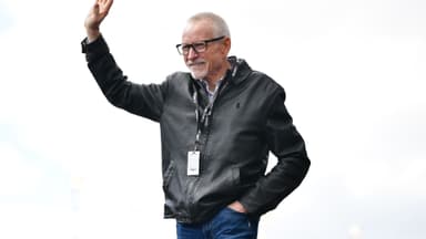 Feb 26, 2023; Fontana, California, USA; Former NASCAR series driver Mark Martin is introduced before the Pala Casino 400 at Auto Club Speedway.