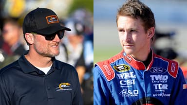 Dale Earnhardt Jr. (L) and Scott Speed (R)
