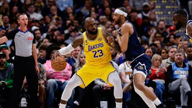 LeBron James and Zeke Nnaji