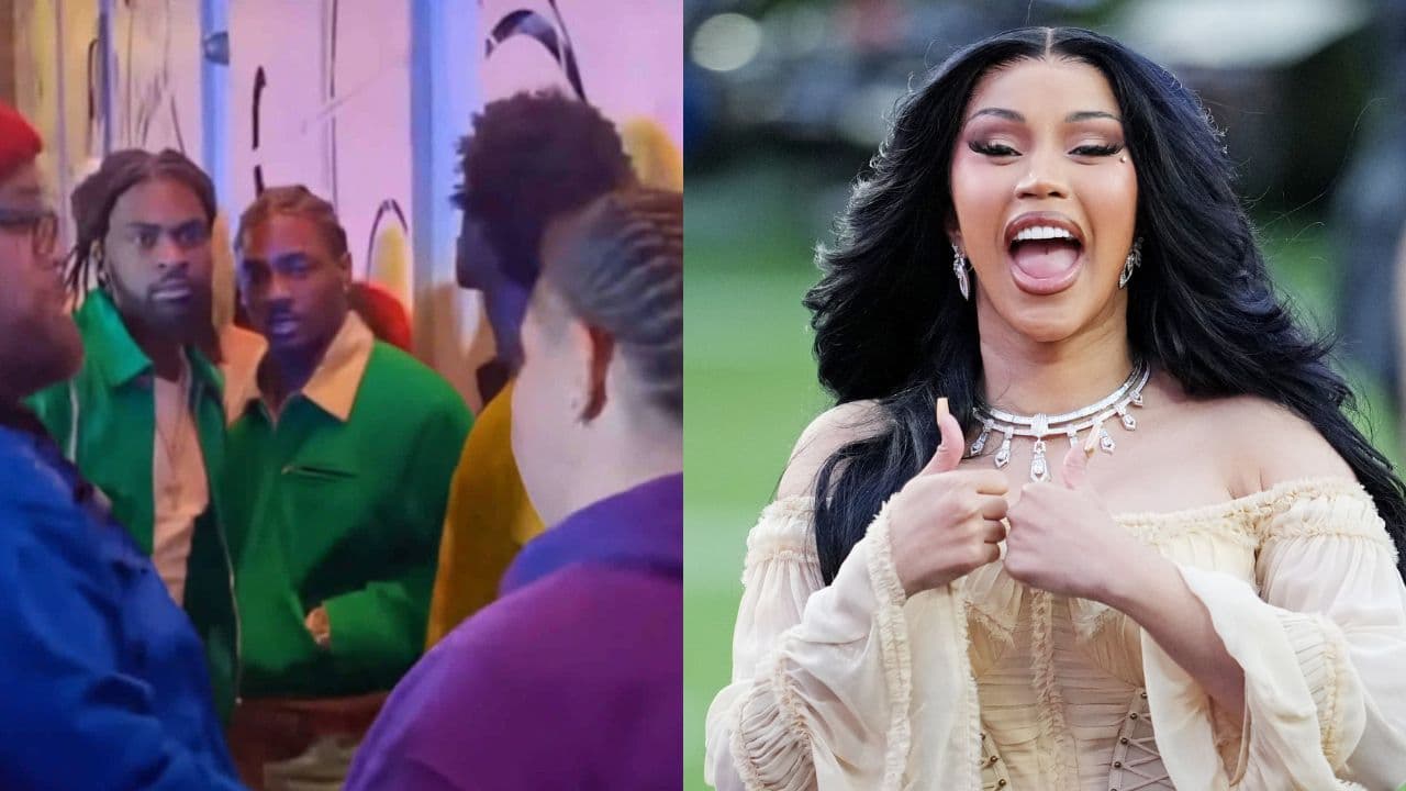 Stefon Diggs and Cardi B