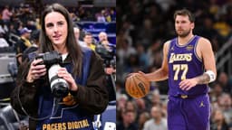 Caitlin Clark(L) and Luka Doncic(R)