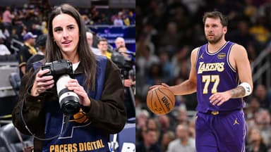 Caitlin Clark(L) and Luka Doncic(R)