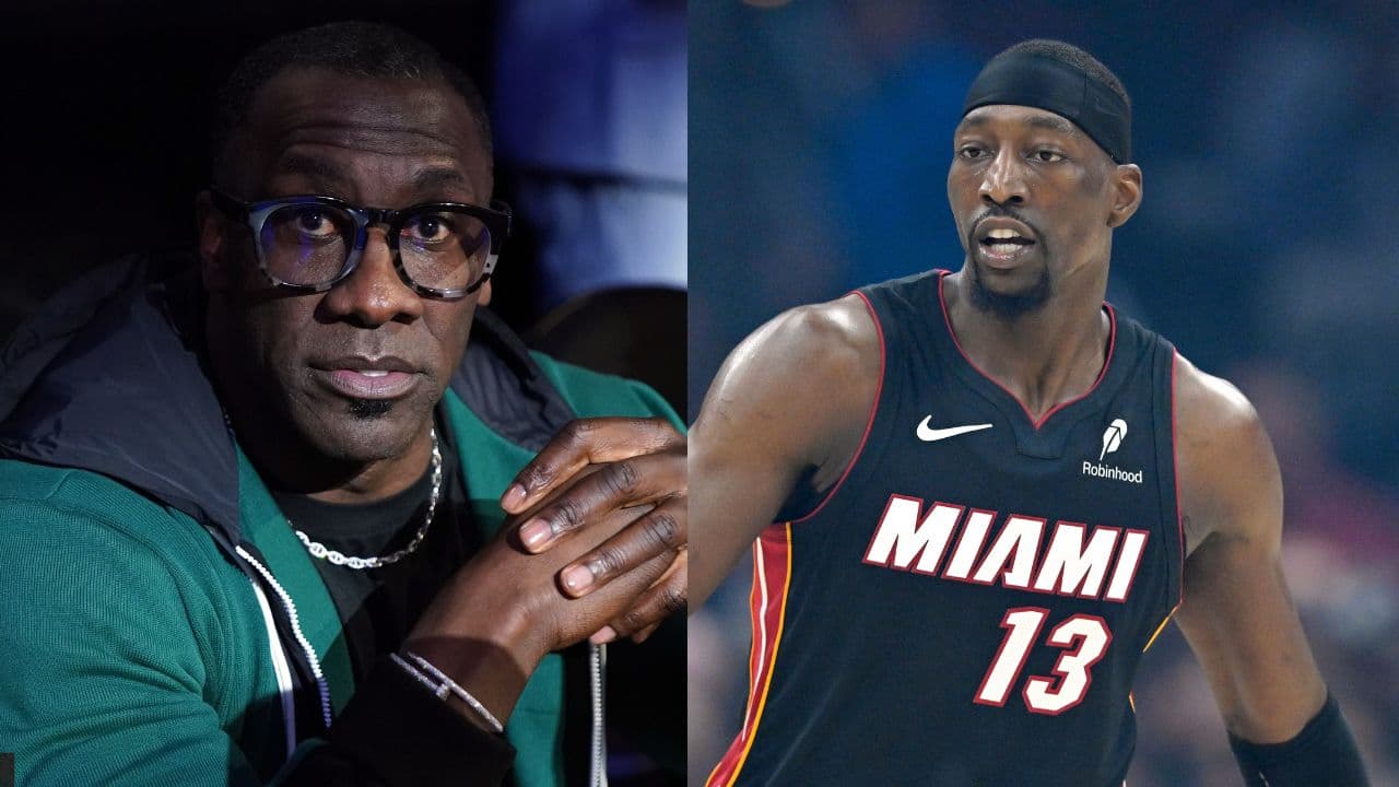 Shannon Sharpe (L), Bam Adebayo (R)