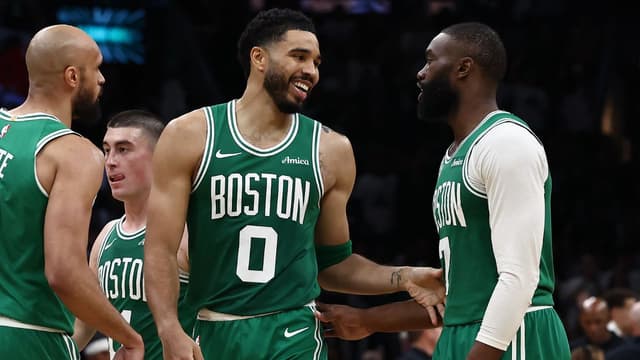 Jayson Tatum and Jaylen Brown